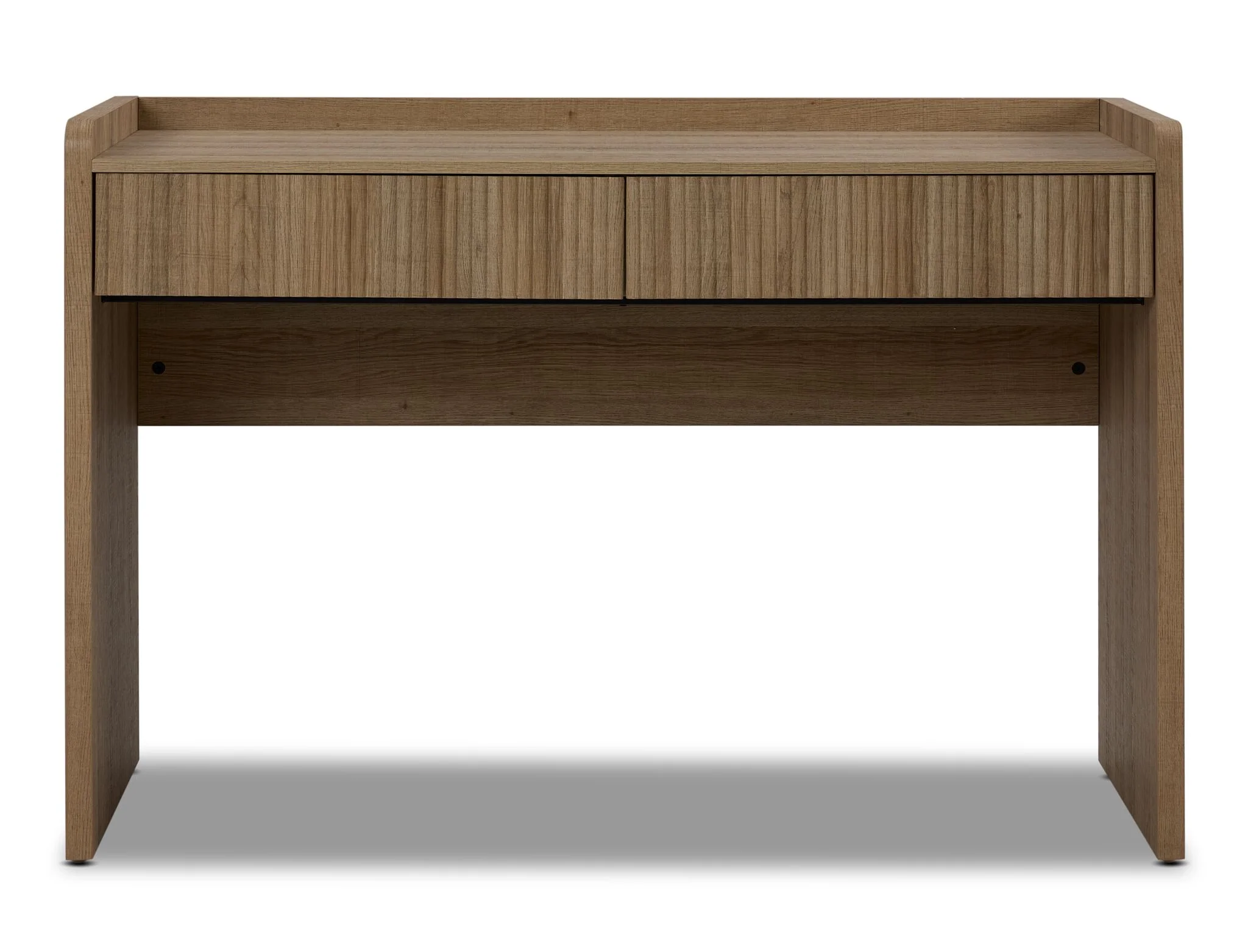 Malina Fluted Desk - Light Natural Oak - Image 2