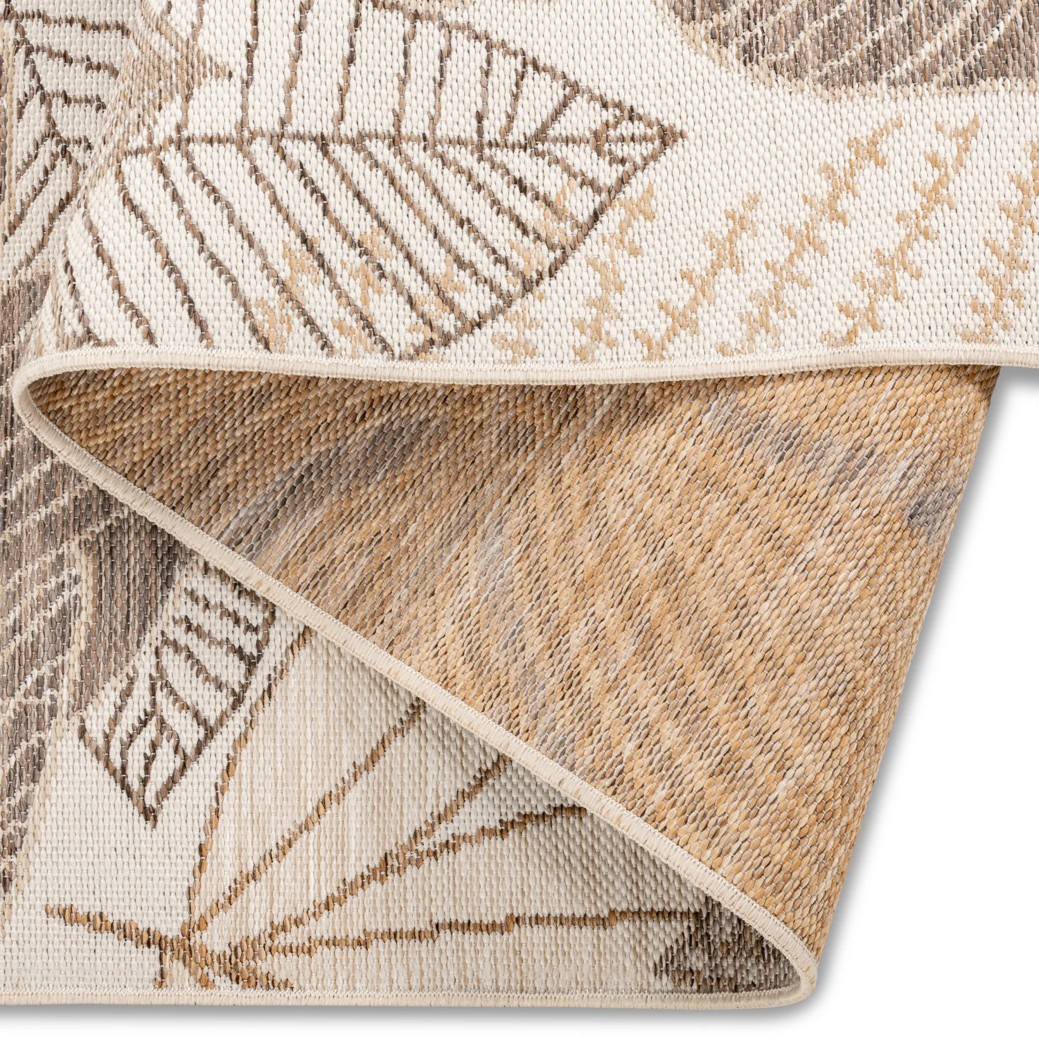 Marbella Floral Outdoor Rug - 8' x 10' - Brown - Image 3