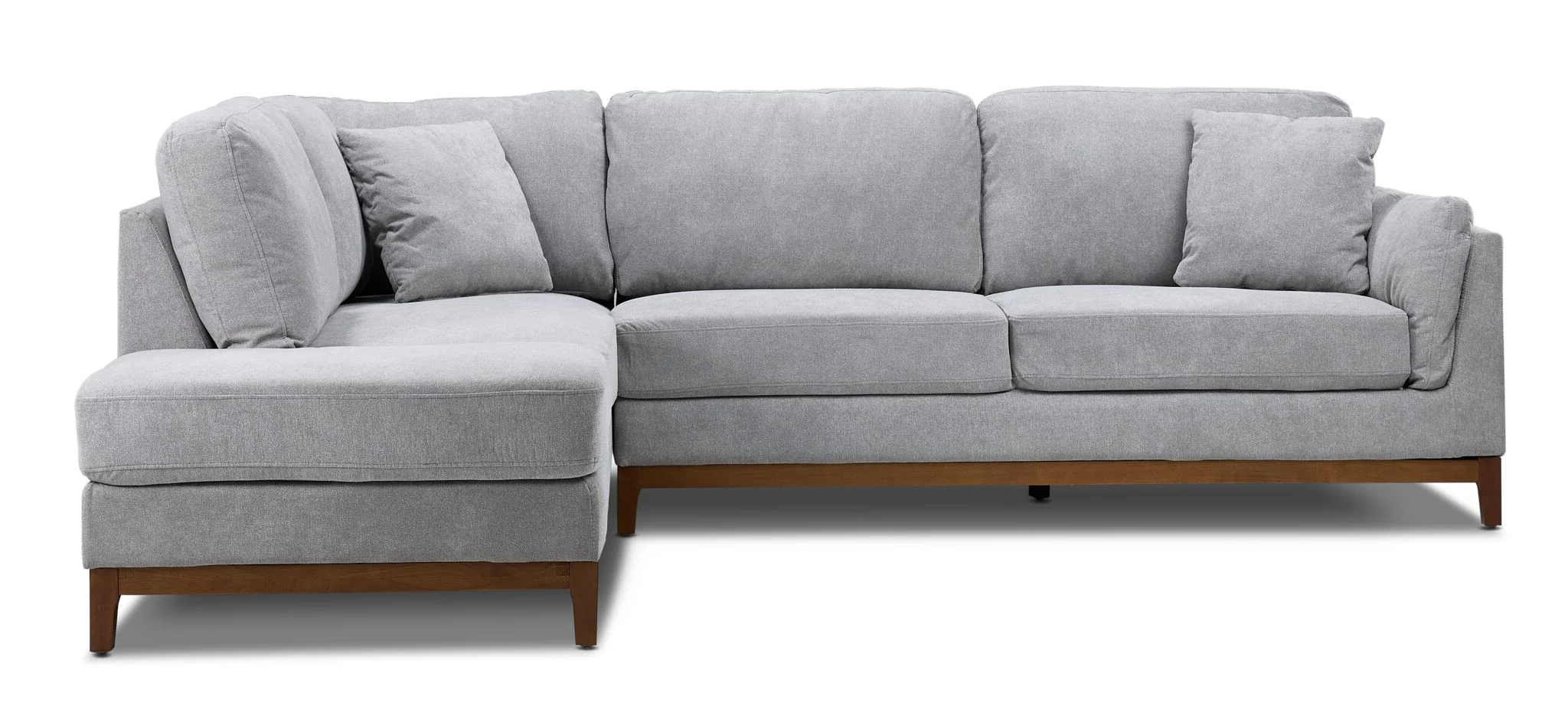 Marquis 2-Piece Sectional with Left Facing Chaise - Grey - Image 3