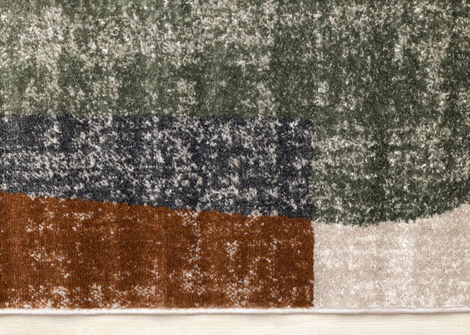 Maui Modern Geometric Area Rug - 5' X 8' - Grey/Green/Yellow - Image 9