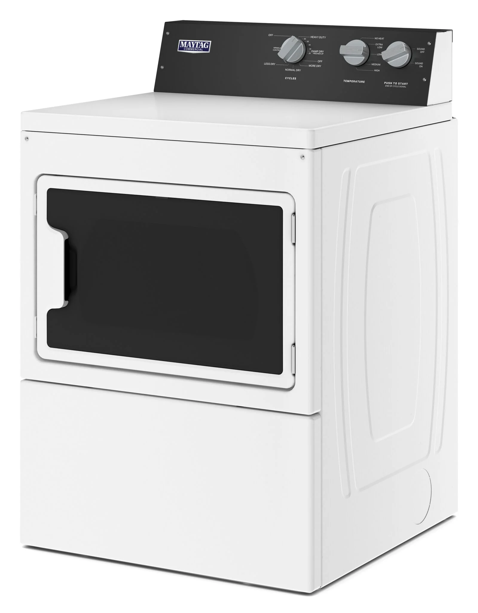 Maytag White Gas Commercial-Grade Residential Dryer (7.40 Cu Ft) - MGDP586KW - Image 2
