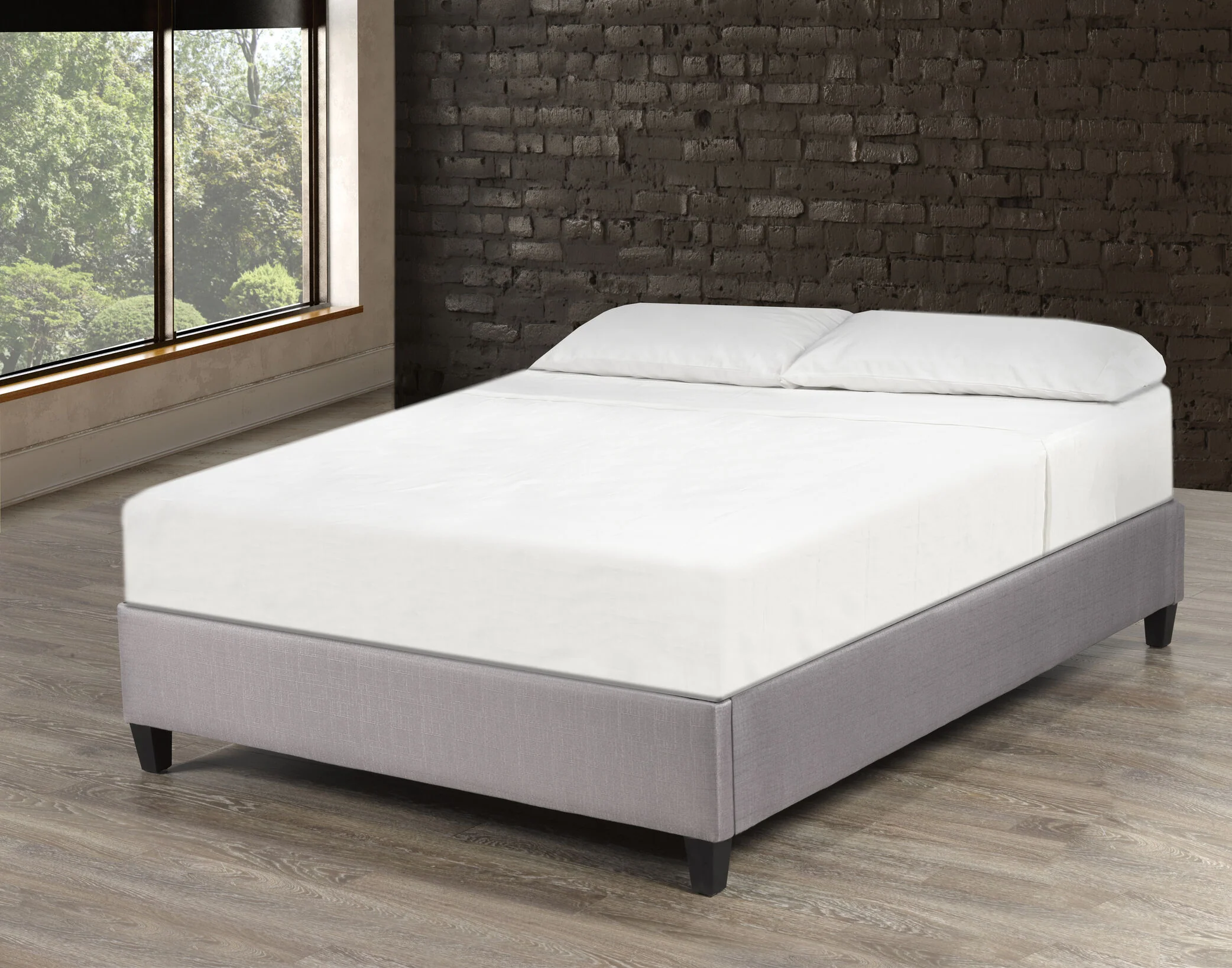 Meyer Full Platform Bed Base - Grey - Image 2