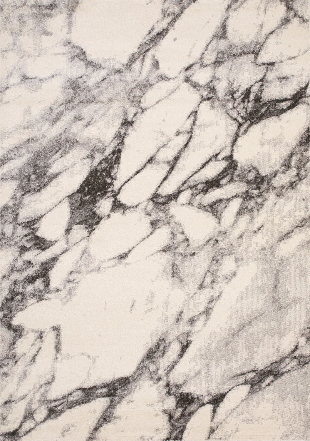 Mirza Marble Profile Area Rug - 8' X 11' - Cream/Grey