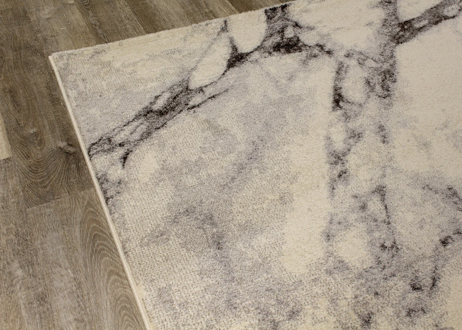 Mirza Marble Profile Area Rug - 8' X 11' - Cream/Grey - Image 9