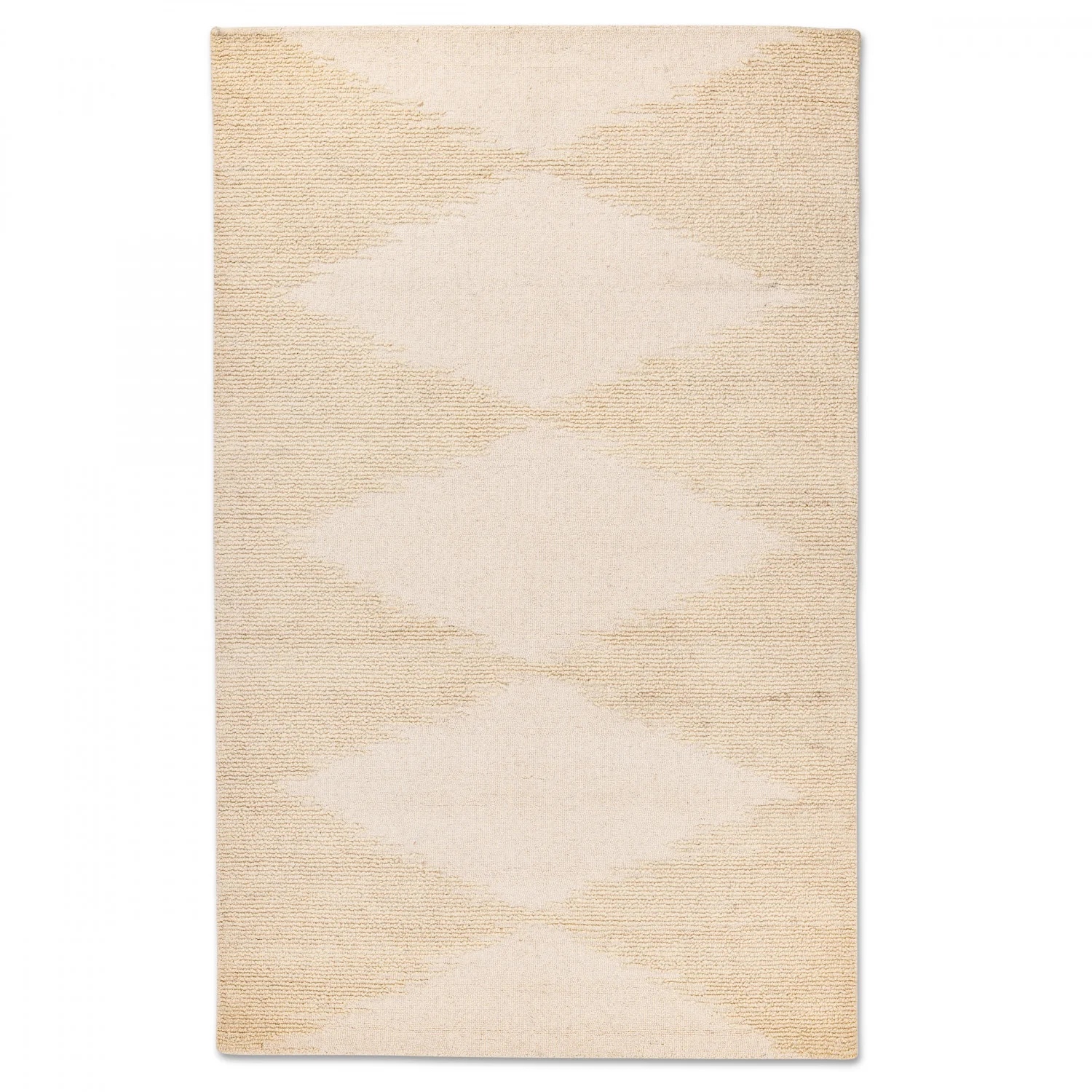 Morris Diamonds Rug - 6' x 9' - Soft Cream