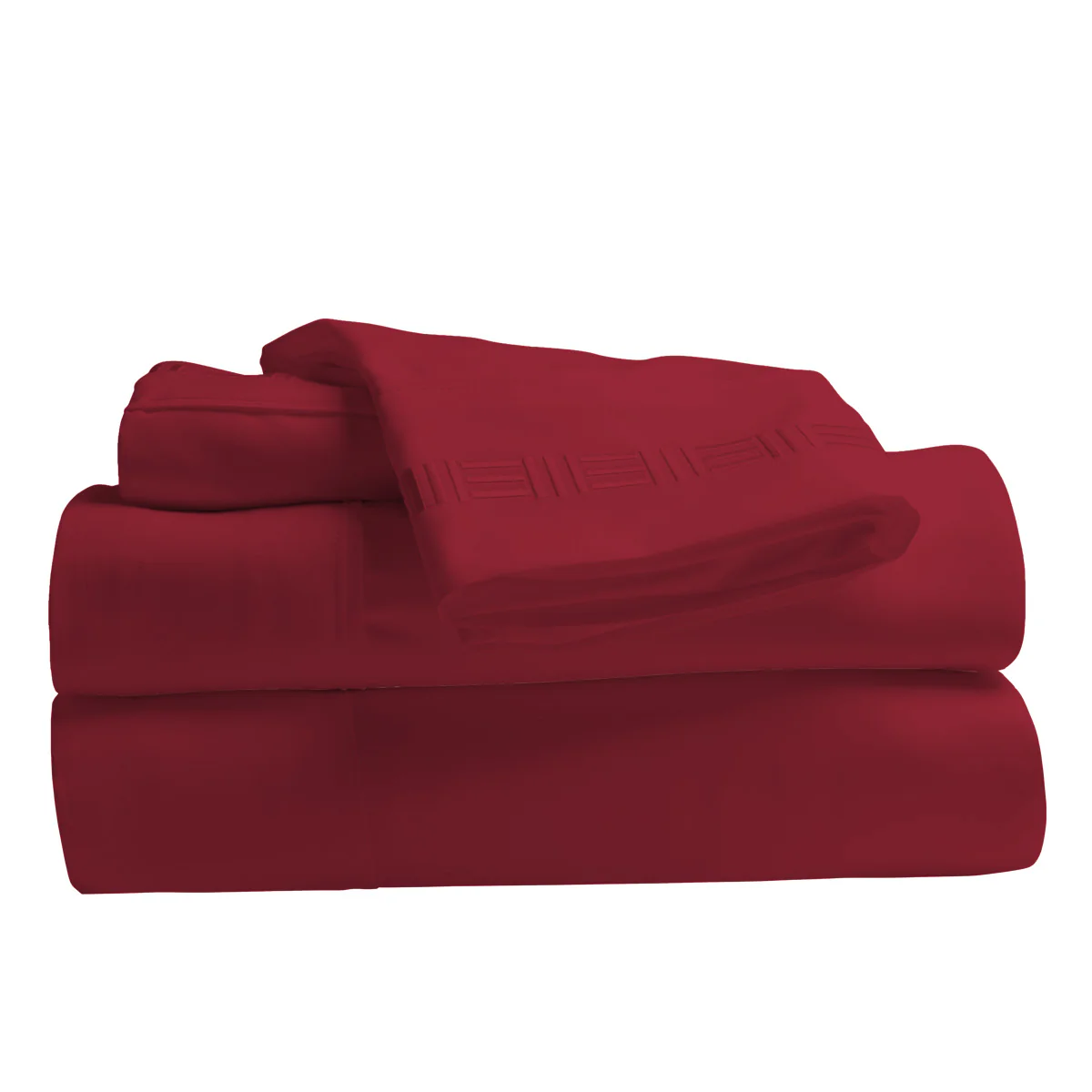 Nilus Queen Sheet Set - Red - Image 3