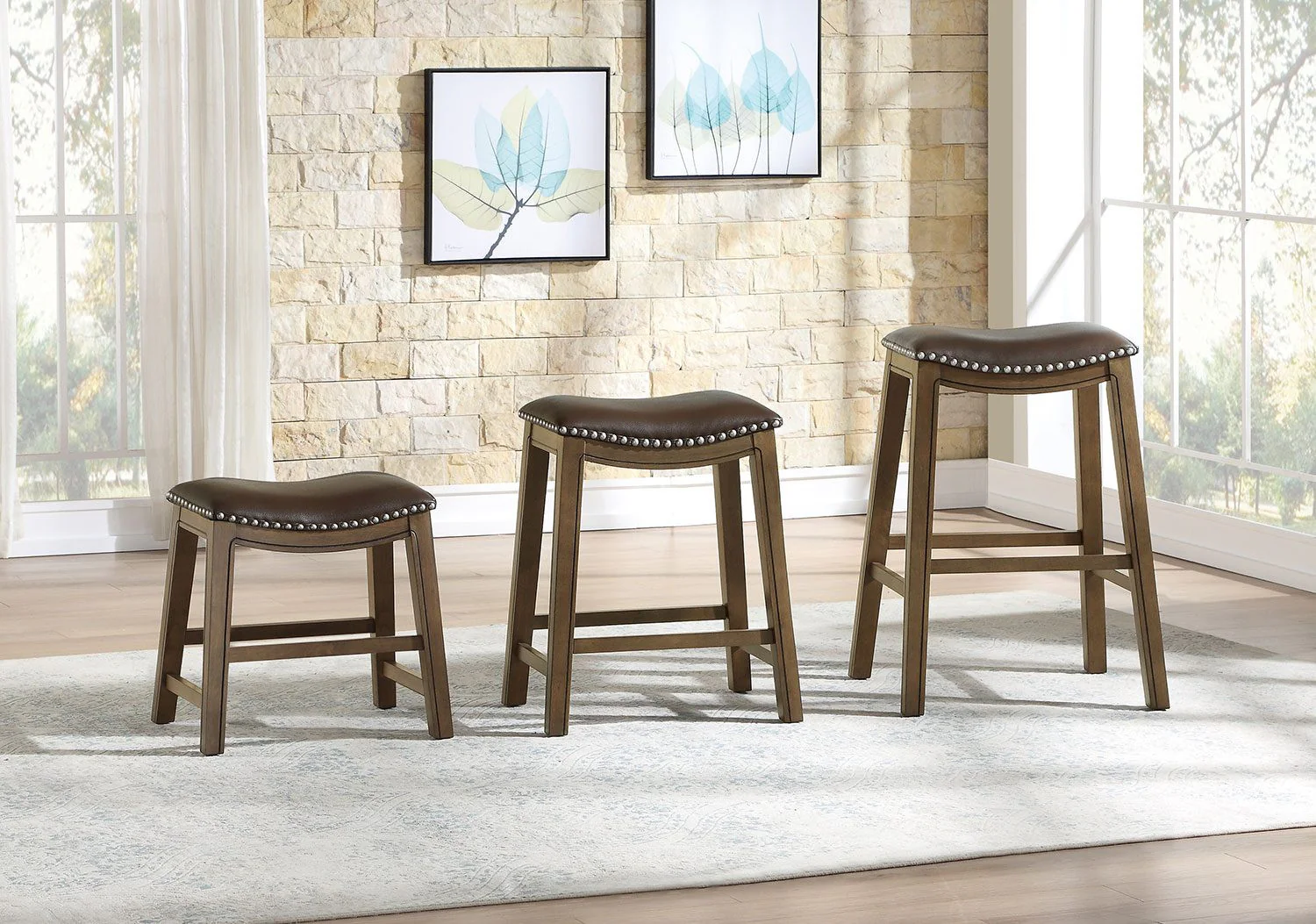 Ordway Bar Stool - Brown - Image 2