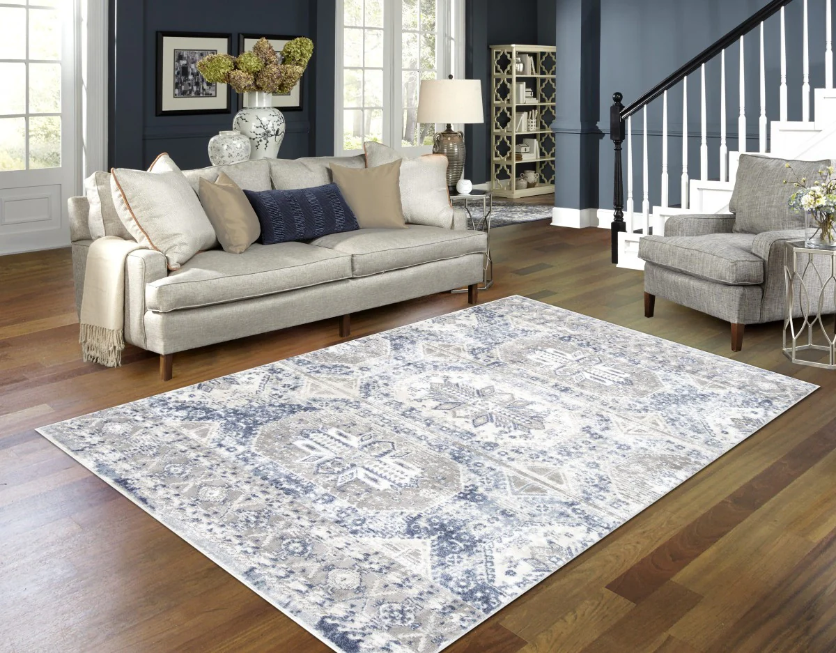 Parksdale 8' X 11' Area Rug - Grey/Blue - Image 2