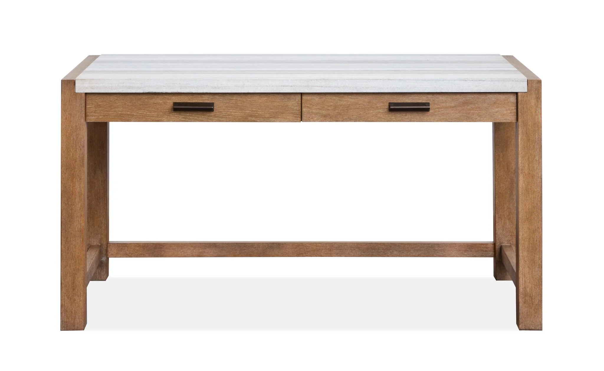 Plum Creek 60" Marble Top Writing Desk - Sierra Brown - Image 2