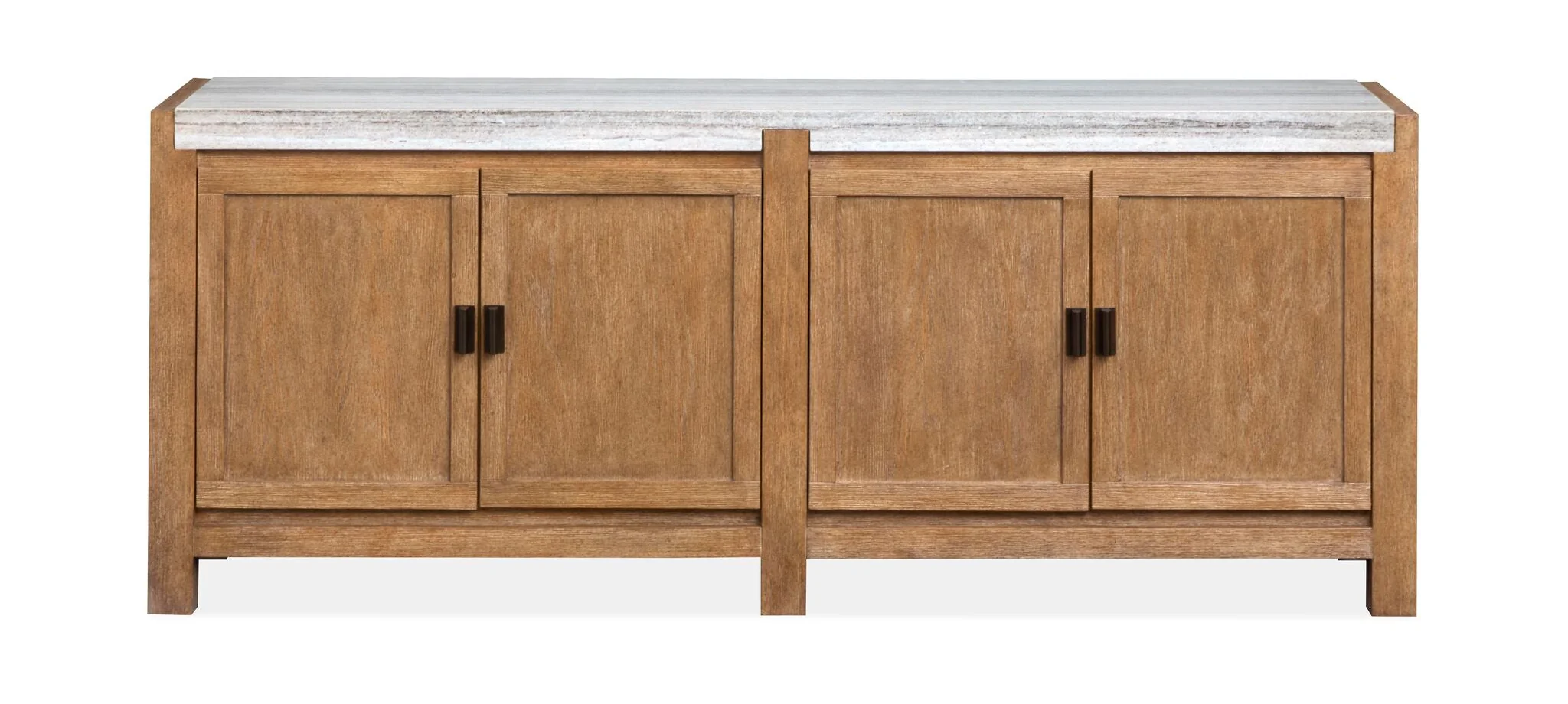 Plum Creek 70" Marble Top TV Stand - Sierra Brown - Image 2