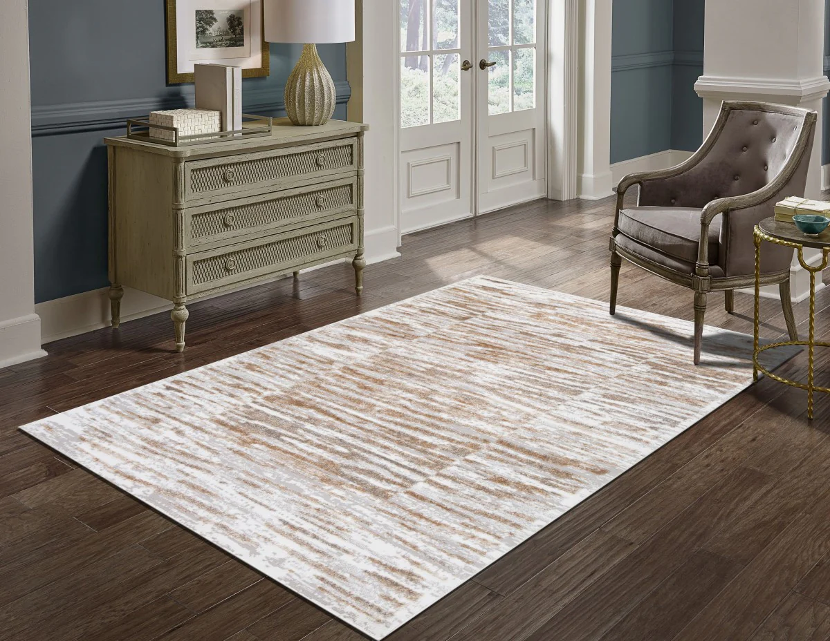 Ridgeview 5' X 8' Area Rug - Grey/Cream/Beige - Image 2