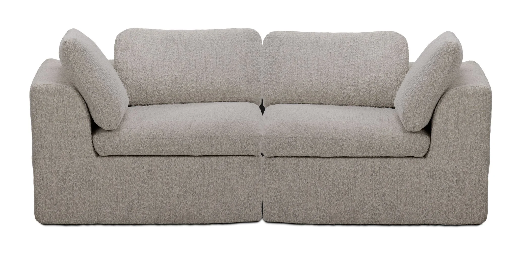 S-more Modular Compressed Loveseat - Beige
