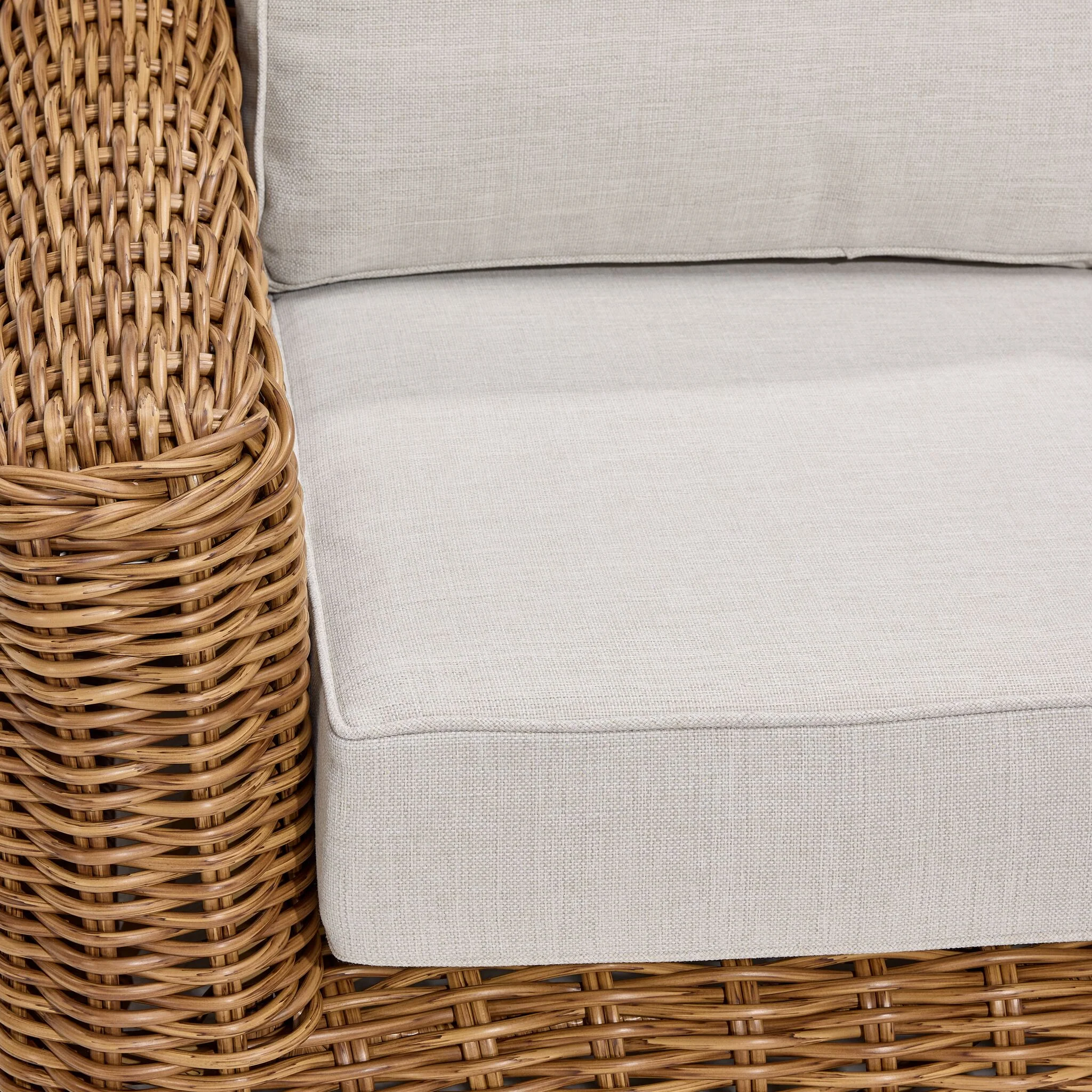 Salina Outdoor Swivel Chair - Brown - Image 4