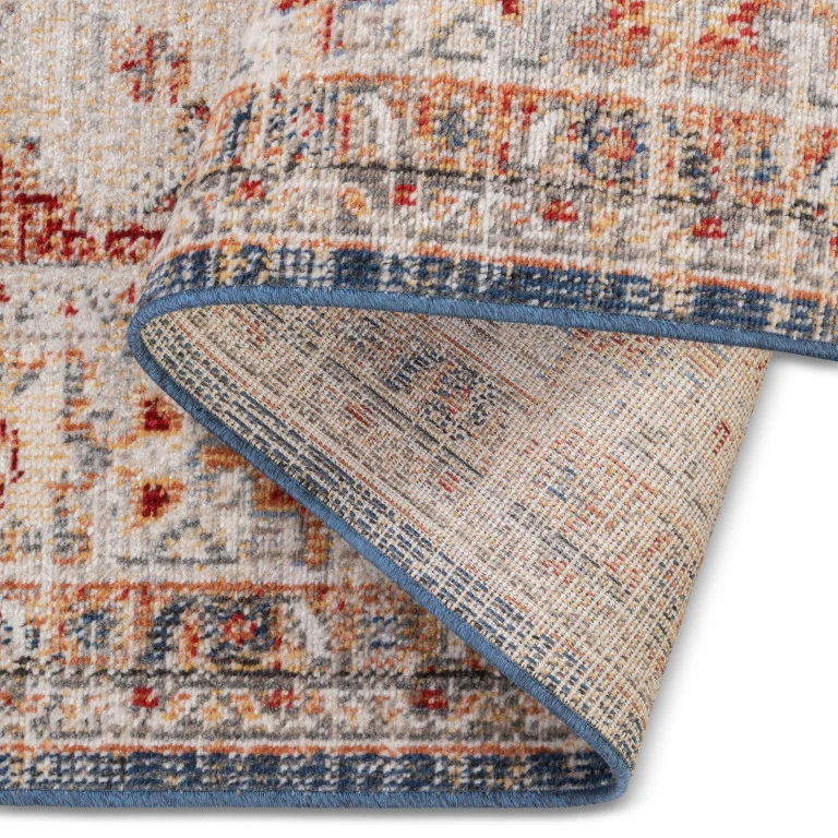 Salsa Medallion Outdoor Rug - 3' x 5' - Red/Blue - Image 2