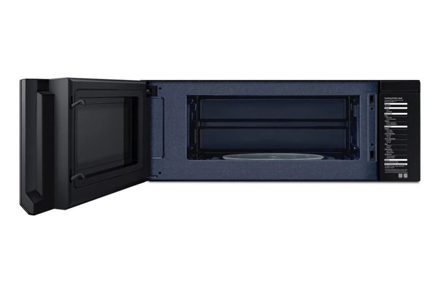 Samsung Black Stainless 550 CFM Slim Over-The-Range Microwave (1.1 Cu.Ft.) - ME11A7710DG/AC - Image 3