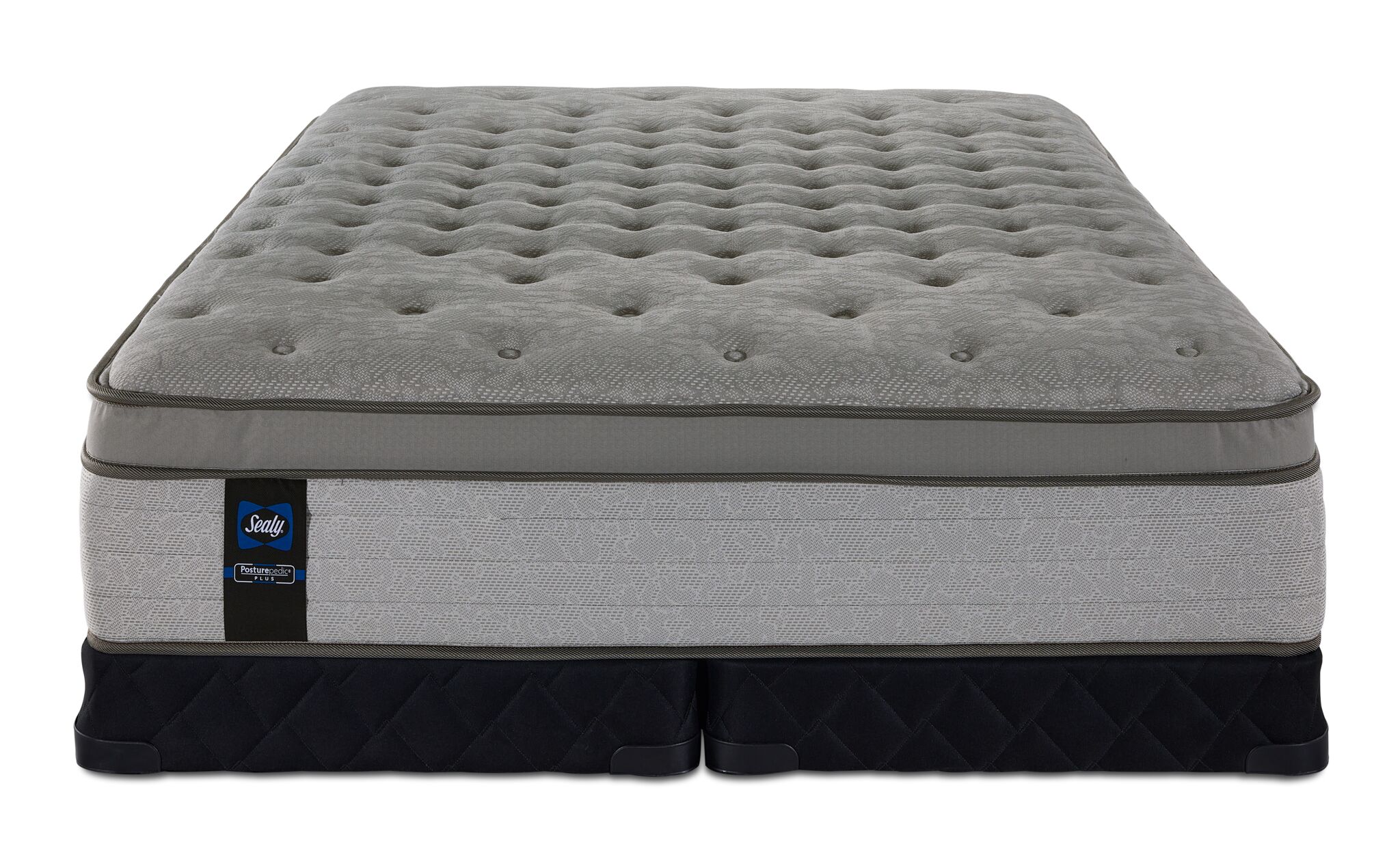 Sealy Posturepedic® Plus Sterling Hera Plush Euro Top King Mattress and Low Profile Split Boxspring Set - Image 2