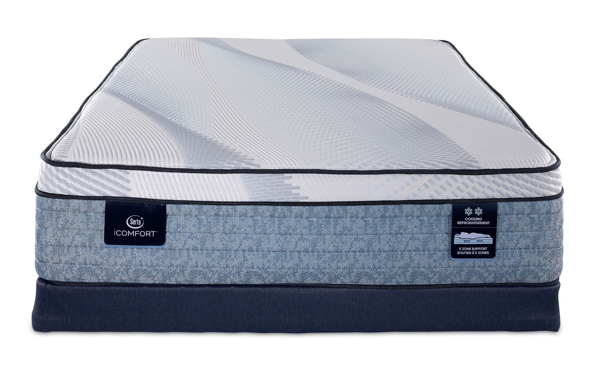 Serta iComfort® AIR 2.5 Extra Firm Euro Top 13" Queen Mattress and Low Profile Boxspring Set - Image 2