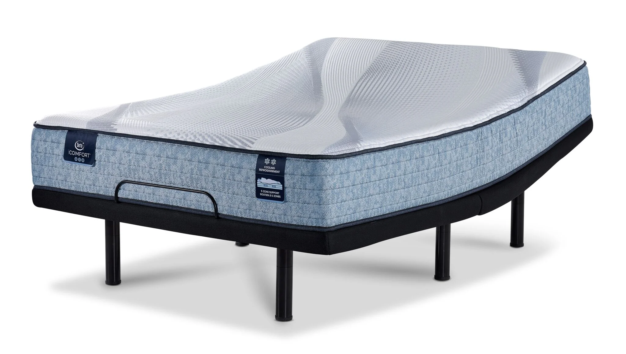 Serta iComfort® AIR Hybrid Medium 11.5" King Mattress and L2 Motion Pro Adjustable Base