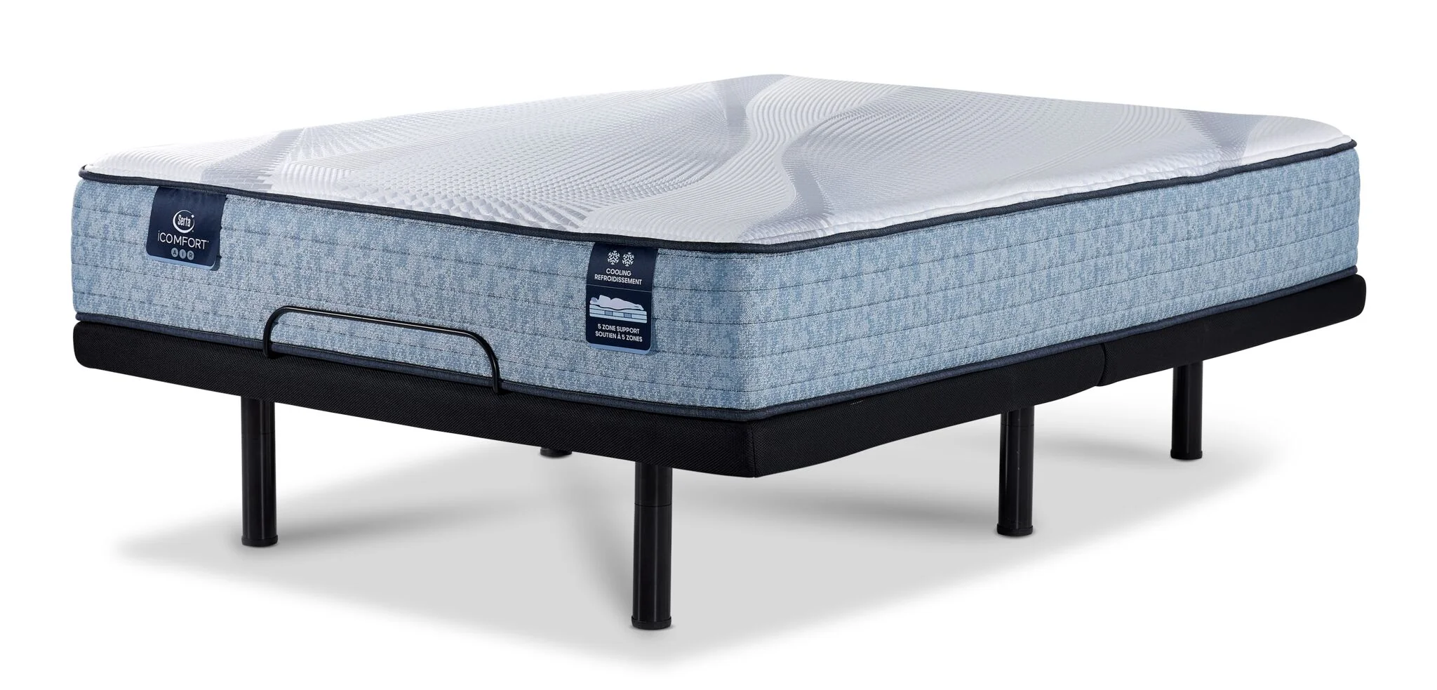 Serta iComfort® AIR Hybrid Medium 11.5" King Mattress and L2 Motion Pro Adjustable Base - Image 2