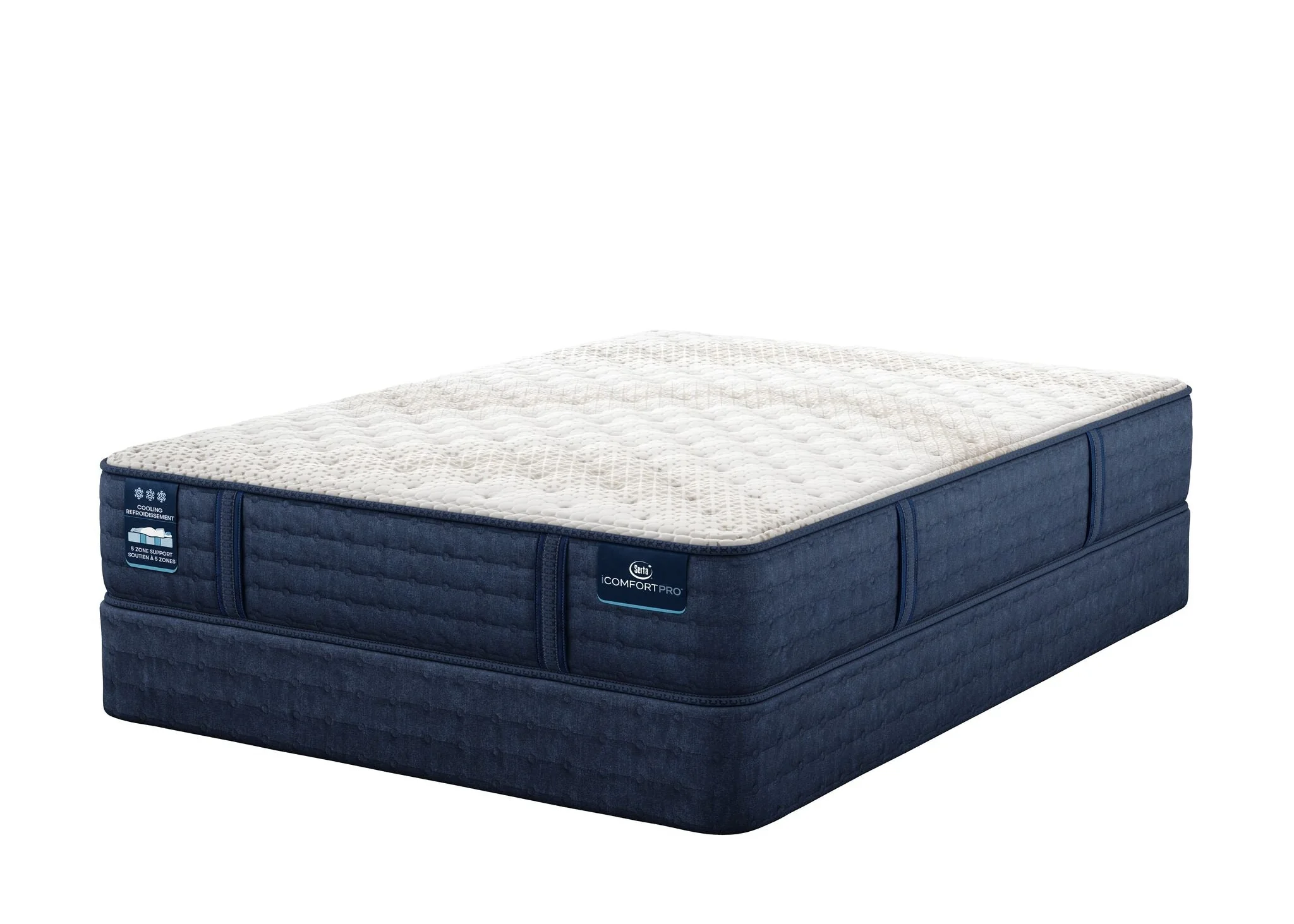 Serta iComfort PRO Scotland Firm Queen Mattress and Boxspring Set