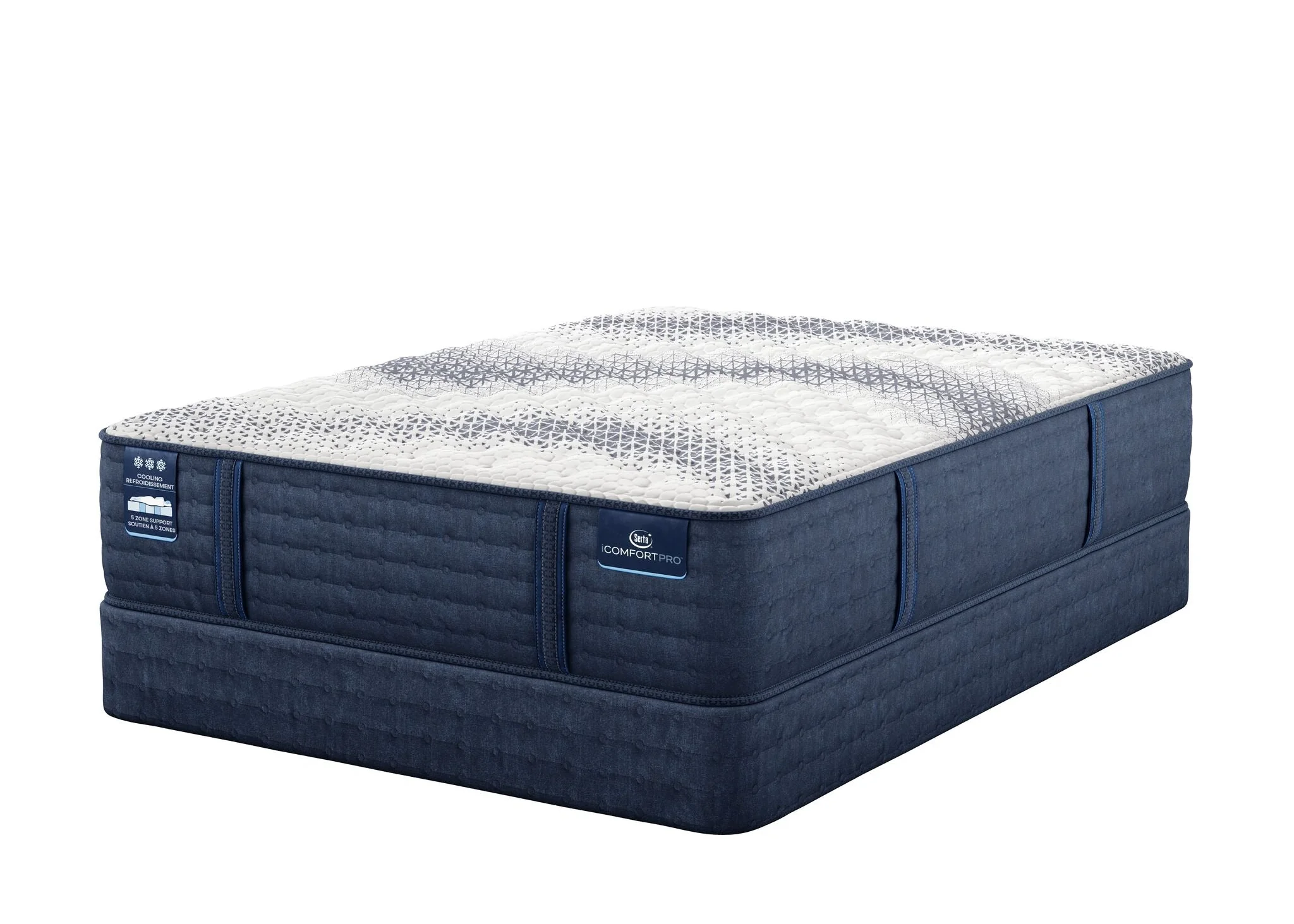 Serta iComfort PRO Tropea Tight Top Firm Twin XL Mattress and Boxspring Set