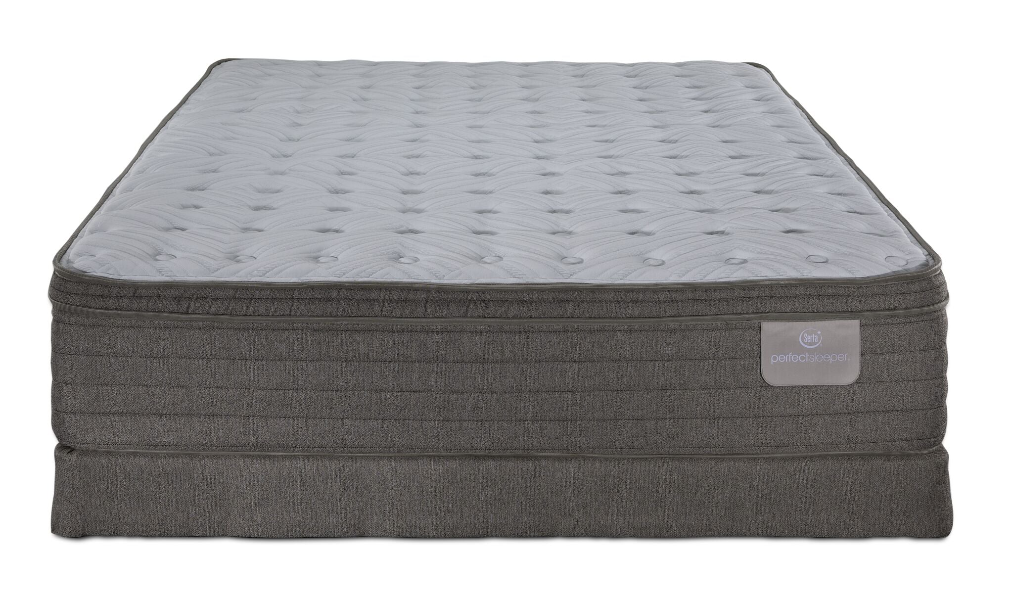 Serta® Perfect Sleeper Pacific Medium Eurotop Full Mattress and Low Profile Boxspring Set - Image 2