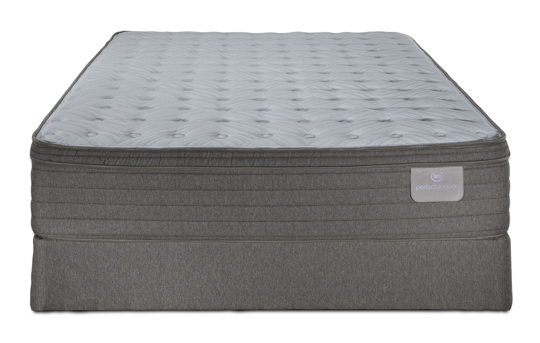 Serta® Perfect Sleeper Pacific Medium Eurotop Twin Mattress and Boxspring Set - Image 2