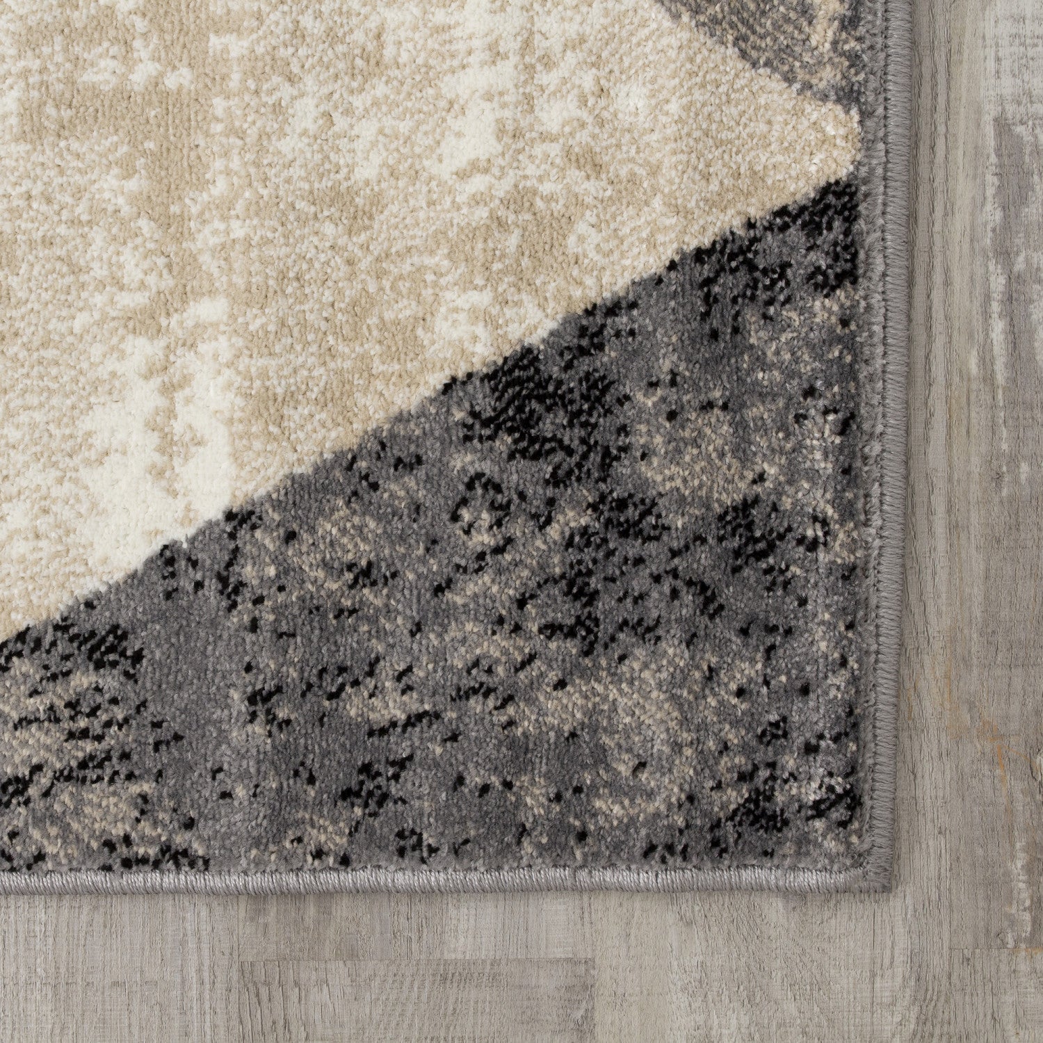 Siecle Triangle Shapes Area Rug - 2' X 8' - Cream/Beige - Image 5