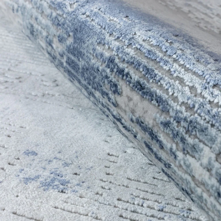 Skadi Casual Rug - 5' x 8' - Blue/White - Image 4