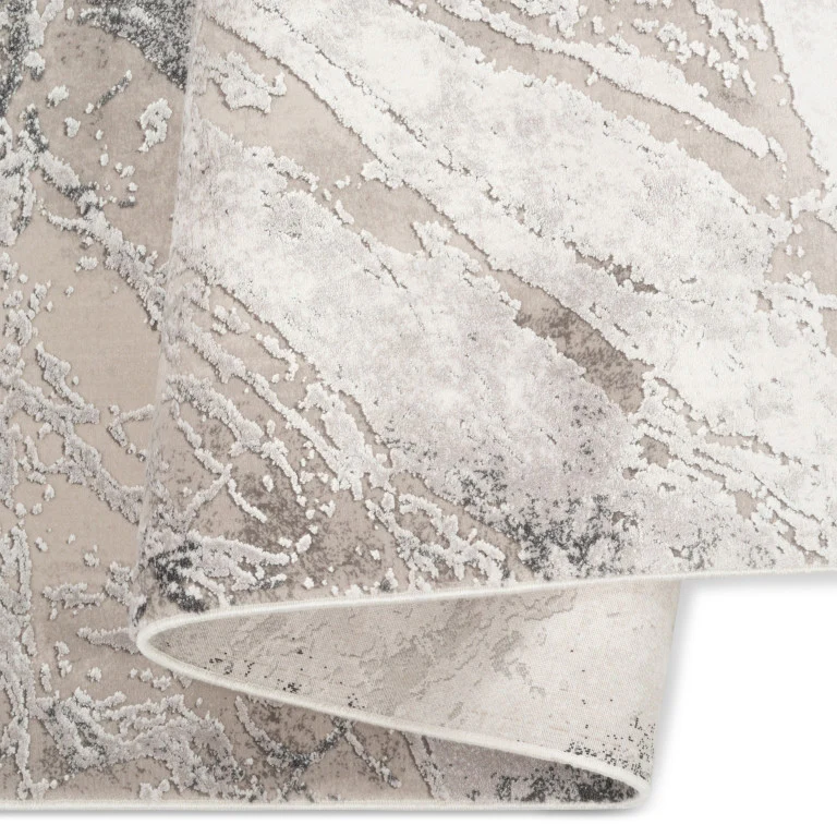 Skadi Marble Rug - 5' x 8' - Grey/Beige - Image 3