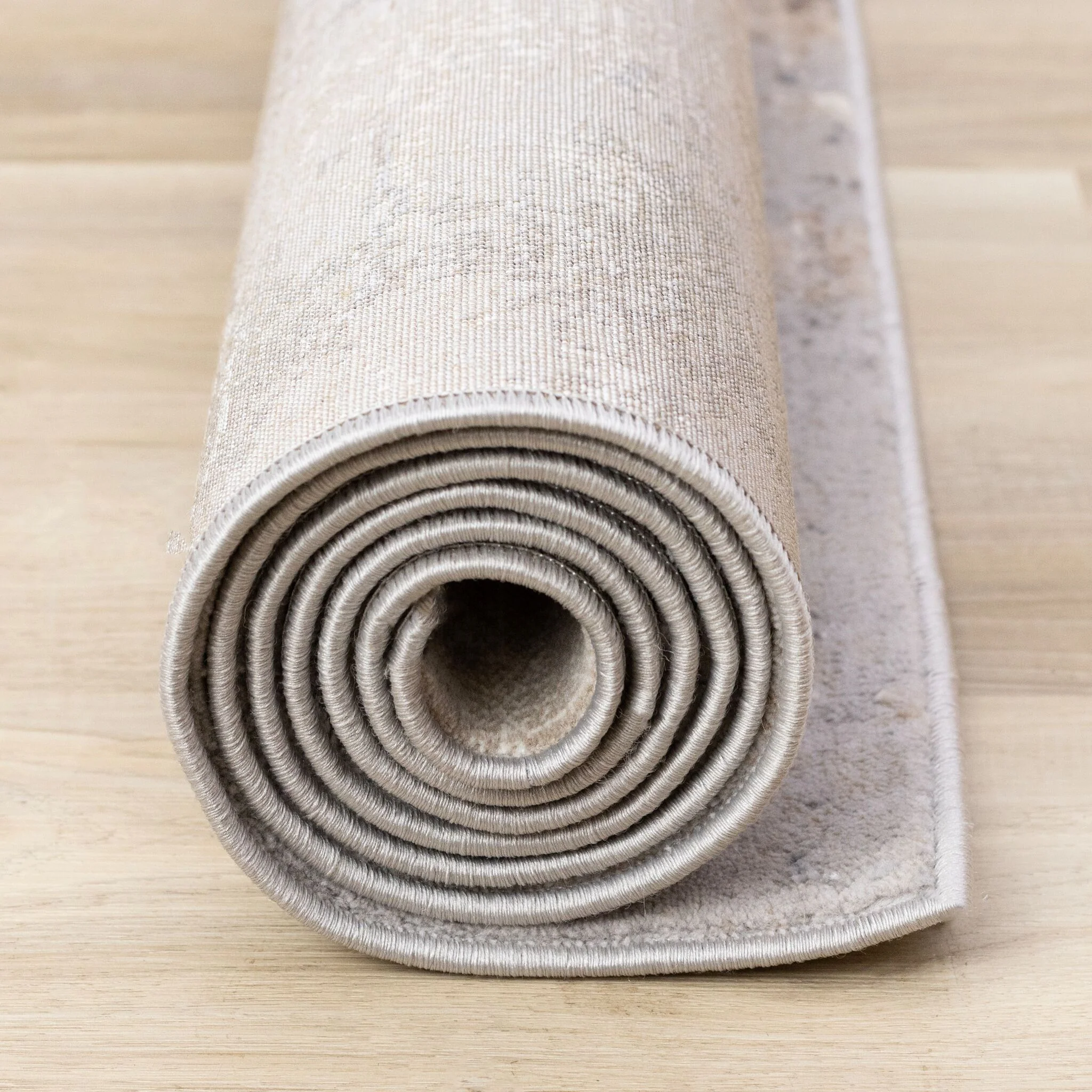 Smoky Terrain 7'10" x 10'6" Distressed Design Area Rug - Taupe, White, Brown - Image 10