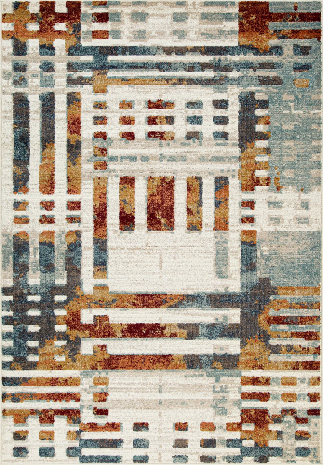 Soleil 7' X 9' Area Rug - Cream/Grey/Brown