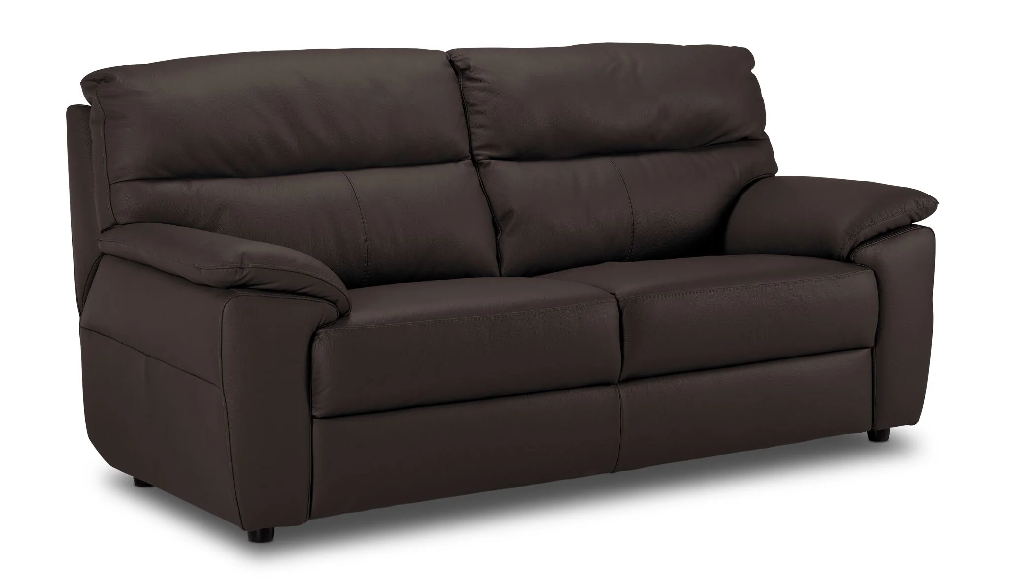 Toscana Leather Sofa, Loveseat and Chair Set - Chocolate - Image 2