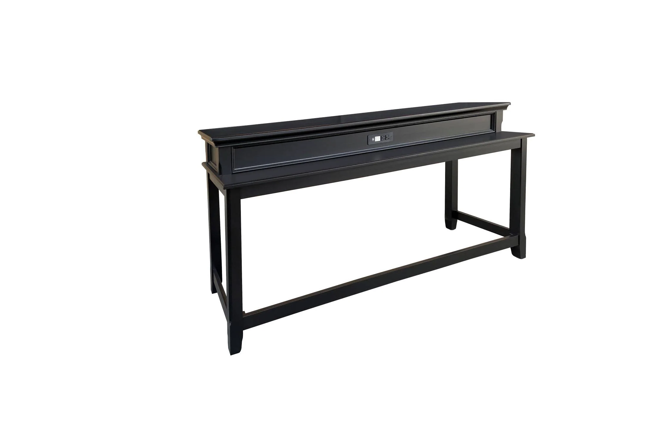 Turner 4-Piece Sofa Table with Stools - Black - Image 2