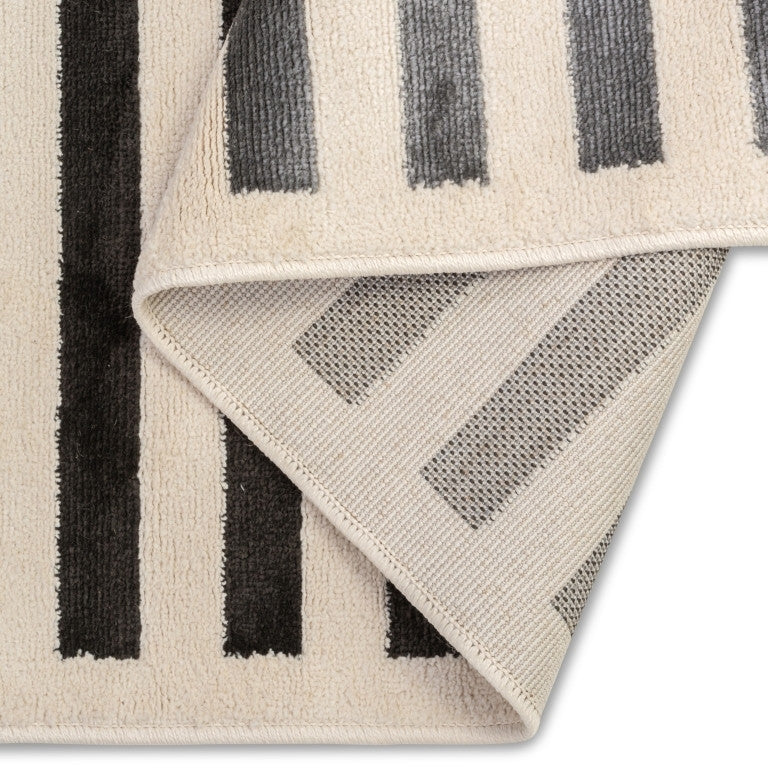 Urbane Lines Rug - 5' x 8' - Grey/Black - Image 2