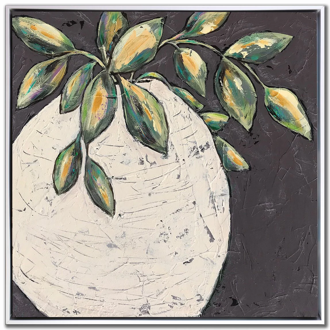 Verdant Embrace I Wall Art - Beige/Green - 24 X 24