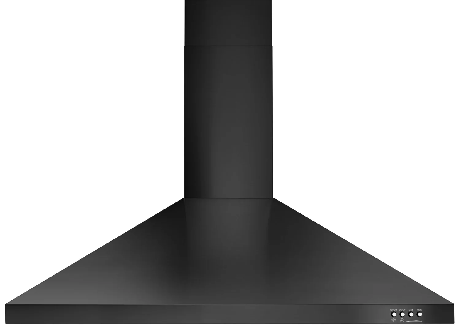 Whirlpool Black Stainless Steel 36" 400 CFM Canopy Wall-Mount Range Hood - WVW53UC6HV