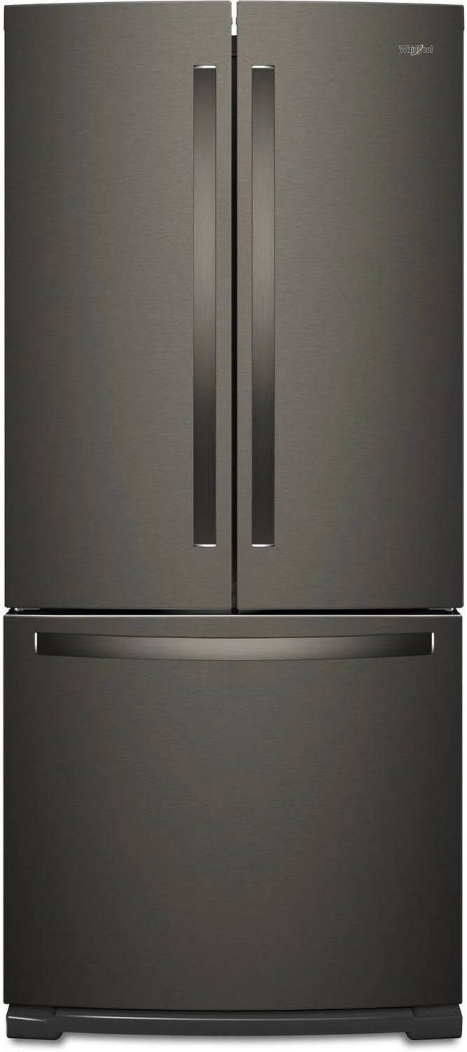 Whirlpool 29.5" 20 Cu. Ft. Black Stainless Steel French Door Refrigerator- WRF560SMHV