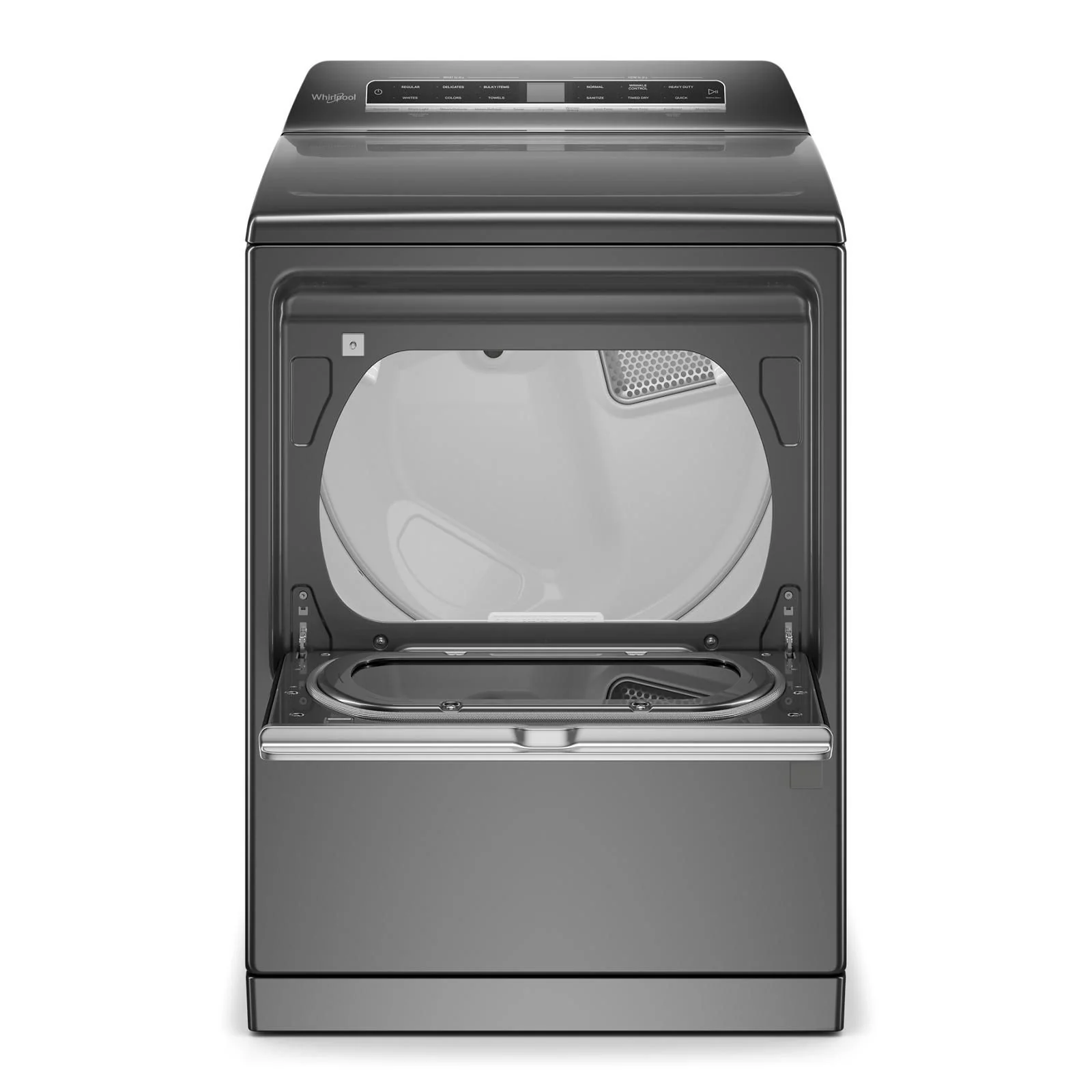 Whirlpool Chrome Shadow Smart Gas Dryer with Steam (7.4 Cu.Ft.) - WGD7120HC - Image 3