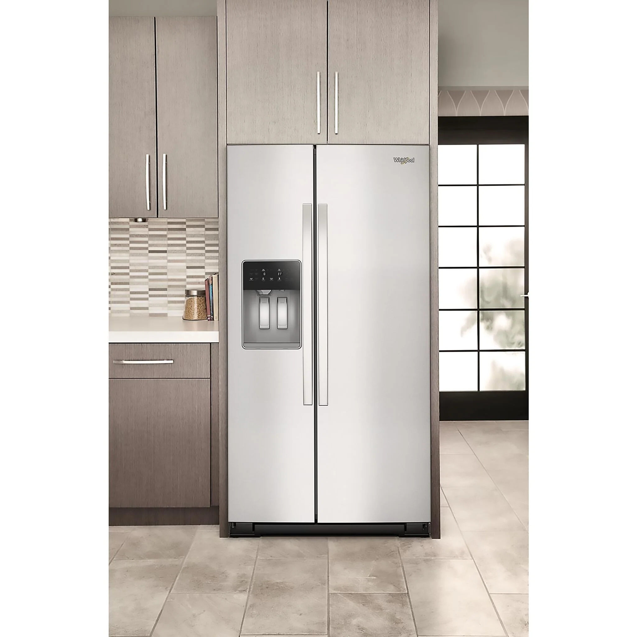Whirlpool 36" 28.7 Cu. Ft. Fingerprint Resistant Stainless Steel Side-by-Side Refrigerator - WRSF5536RZ - Image 2