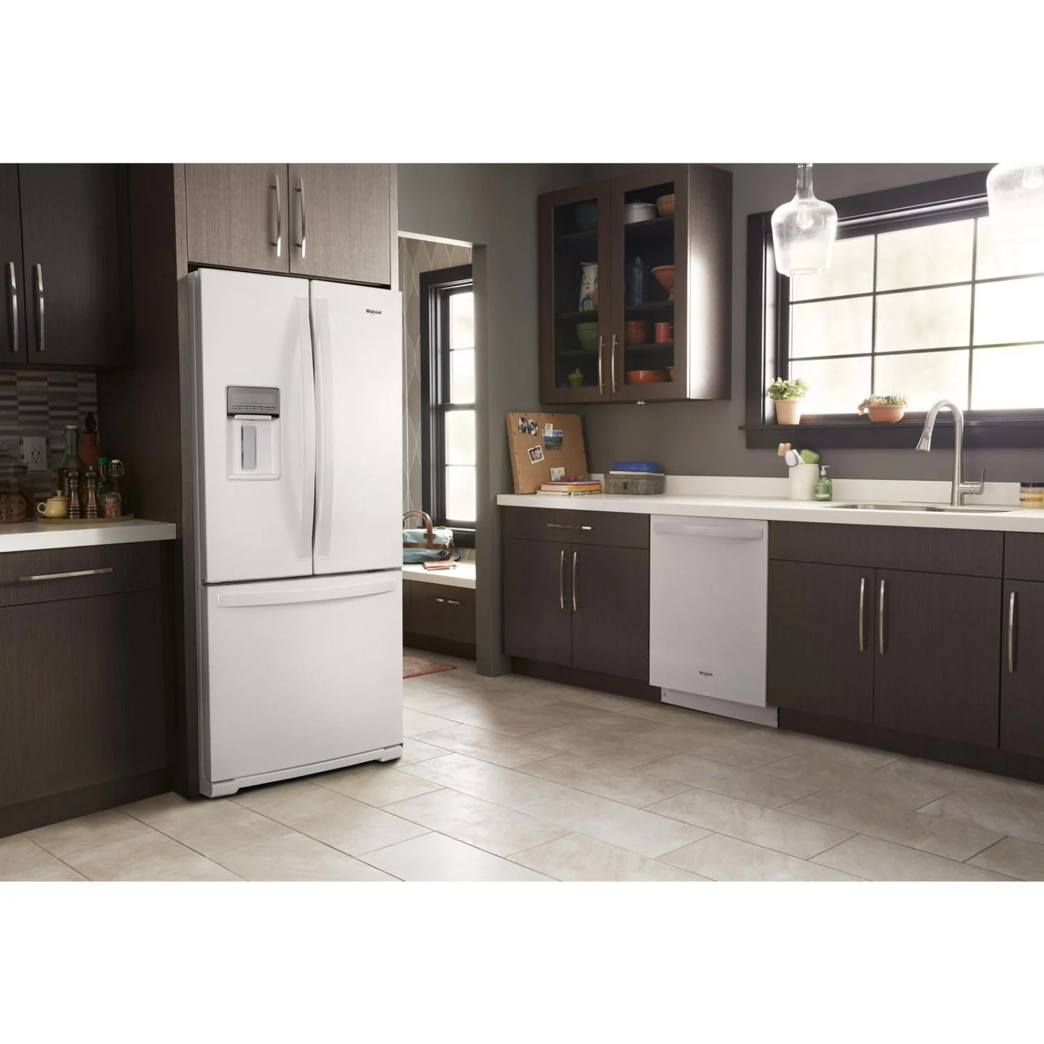 Whirlpool White French Door Refrigerator (20 Cu. Ft.) - WRF560SEHW - Image 4