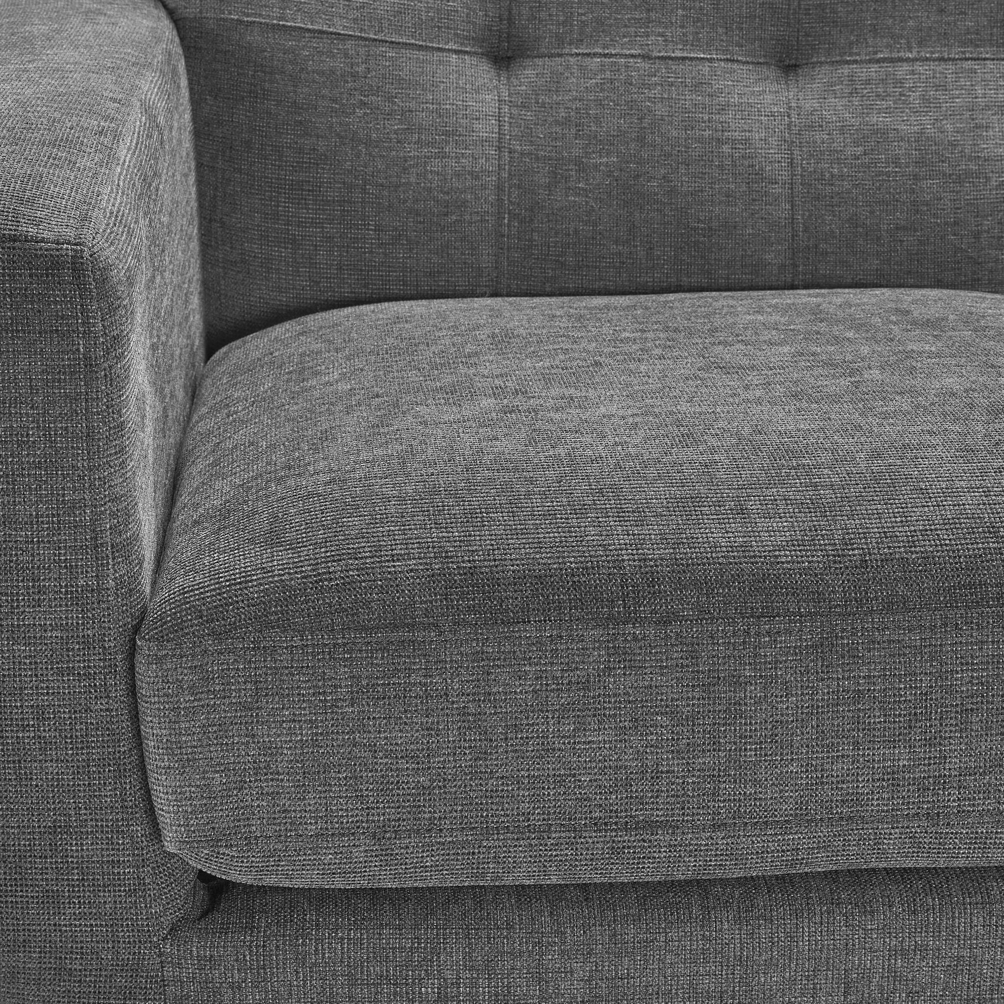 Ziva Sofa and Loveseat Set - Grey - Image 4
